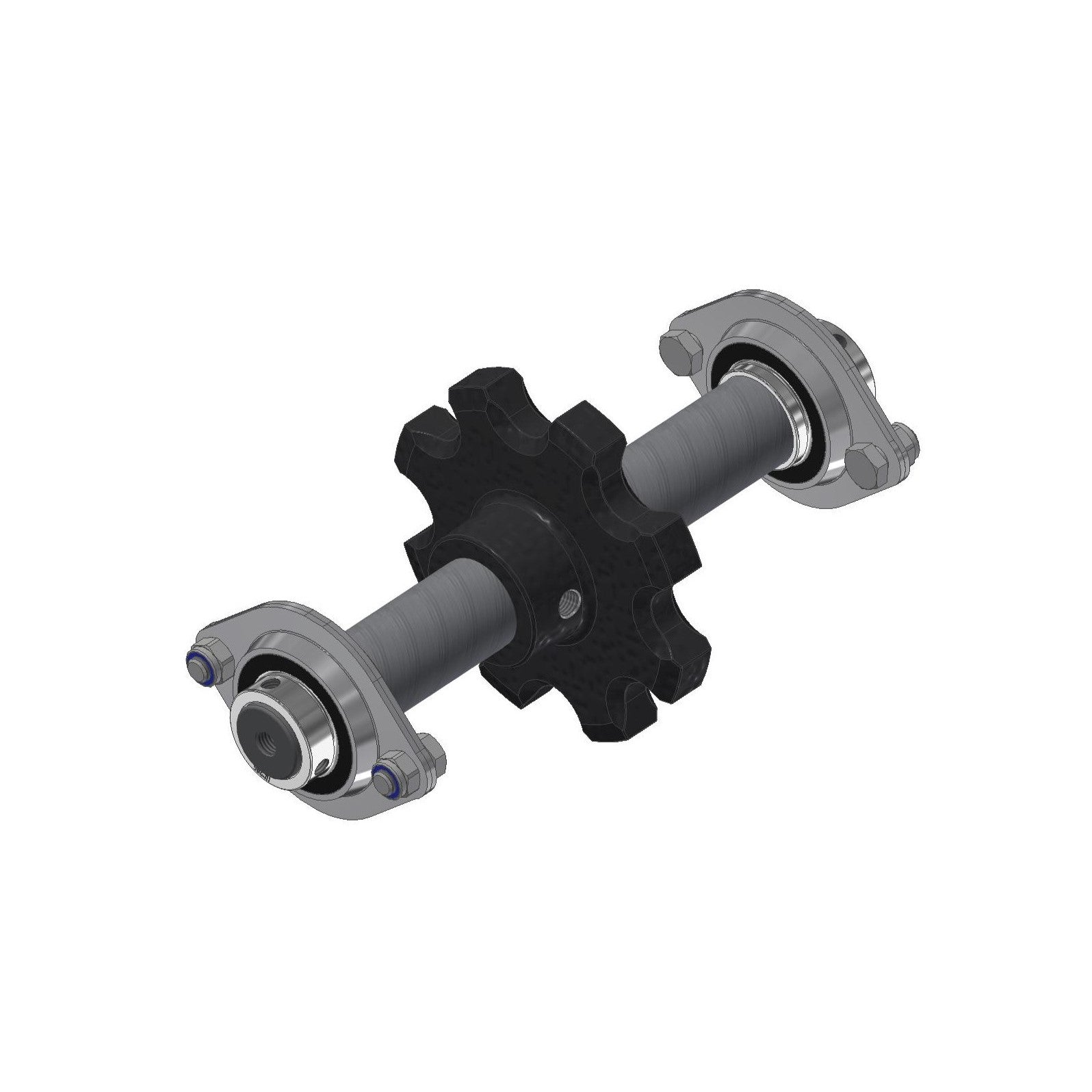 Akselsæt Ø25 L:249mm for T40