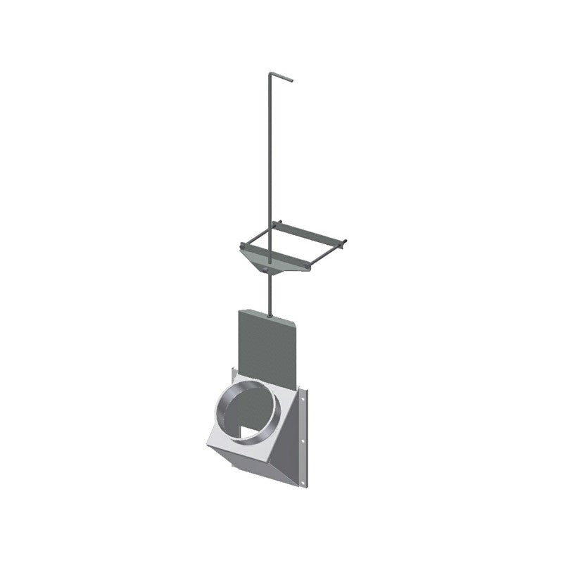 Indløb m/regulering 45°, SK200, T53