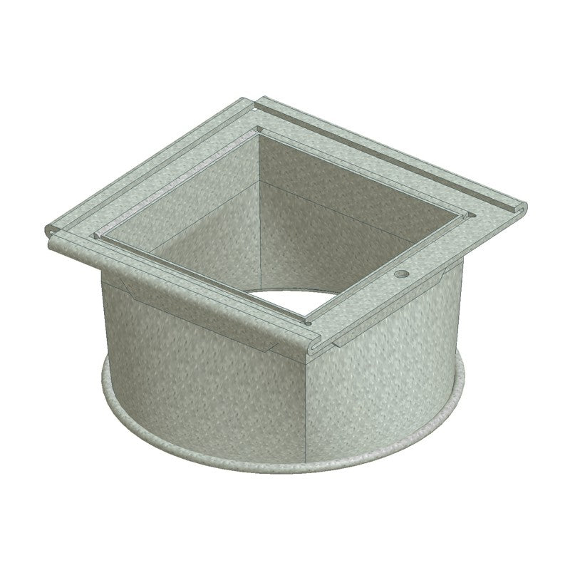 Overgangsstykke 125x125 holder / OK160
