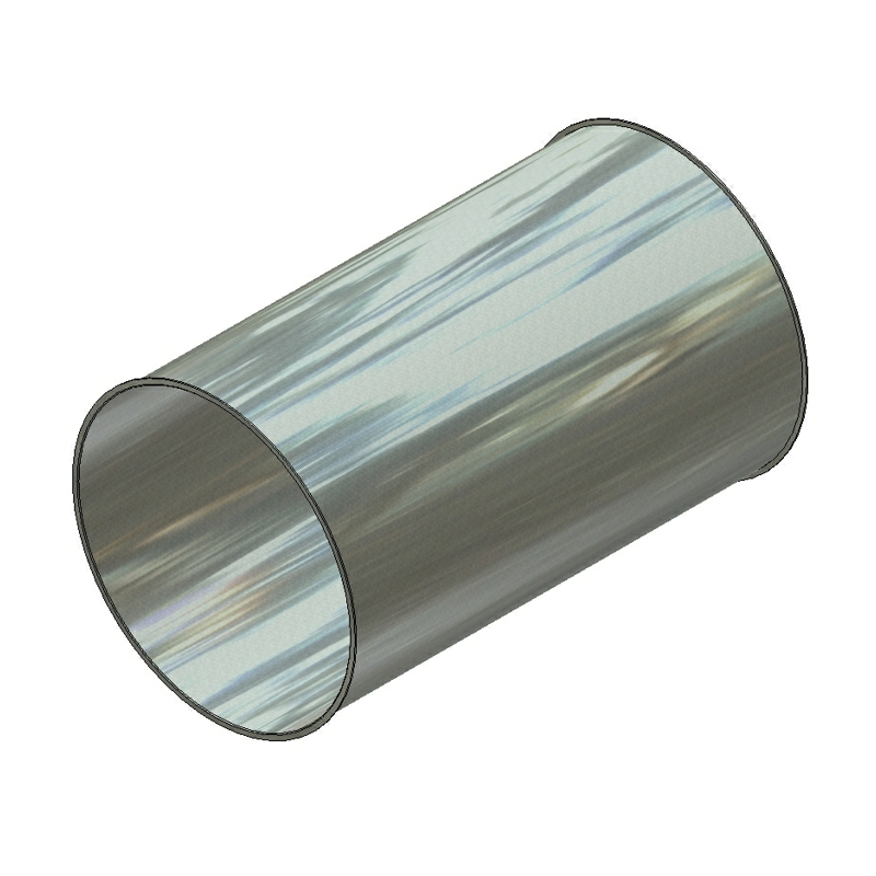 Rør 0,5 m SK200, 1,0 mm