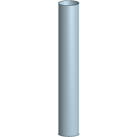Rør 2,0 m SK300, 2,0 mm.