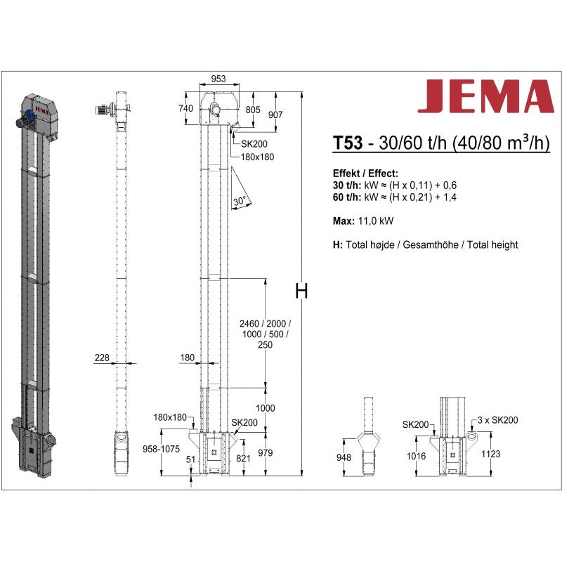 T53 Kopelevator - 30/60 t/h