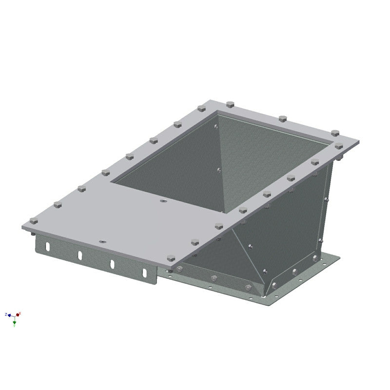 Udløbstragt 240x240 T49, m/PEHD1000