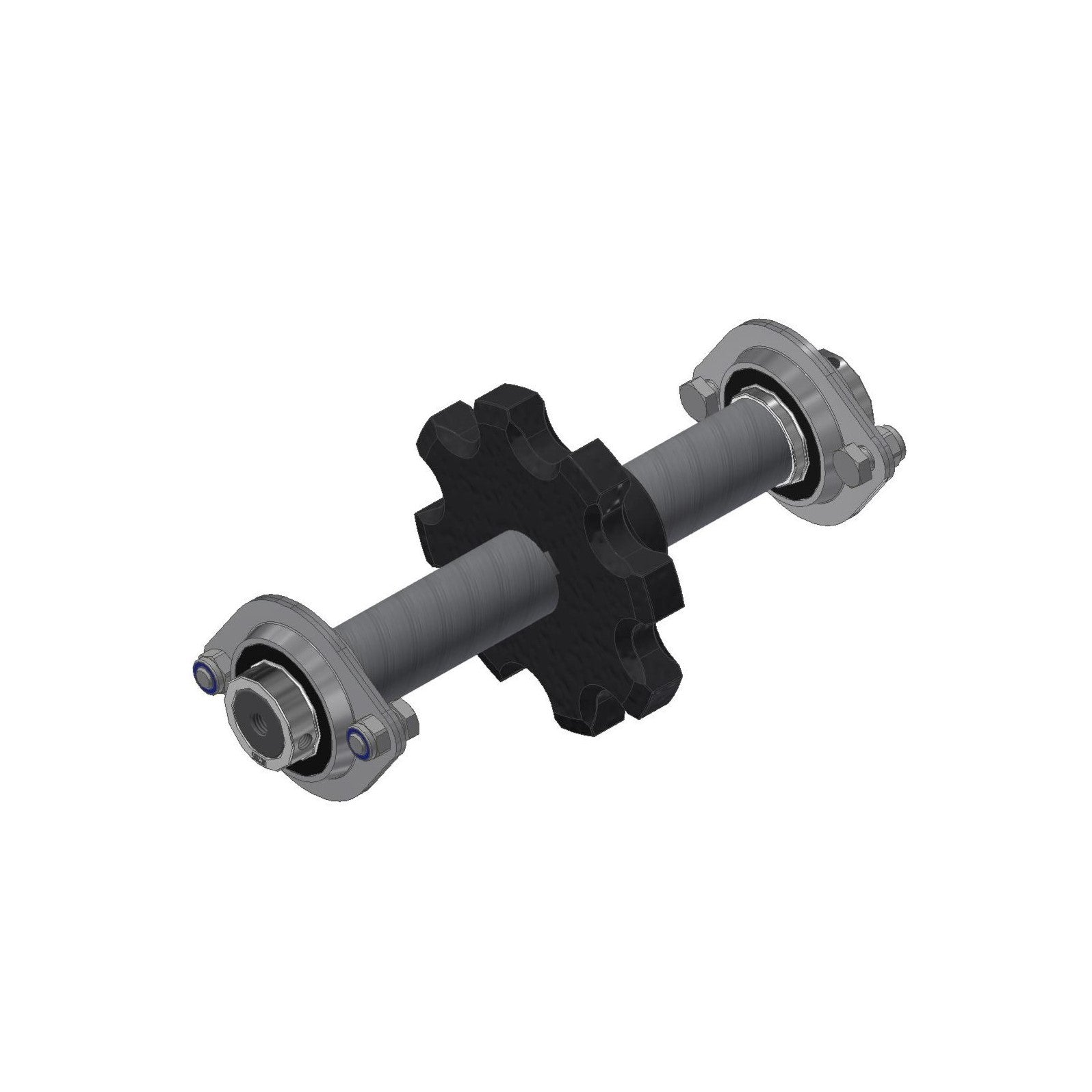 Akselsæt Ø25 L:249mm til T40