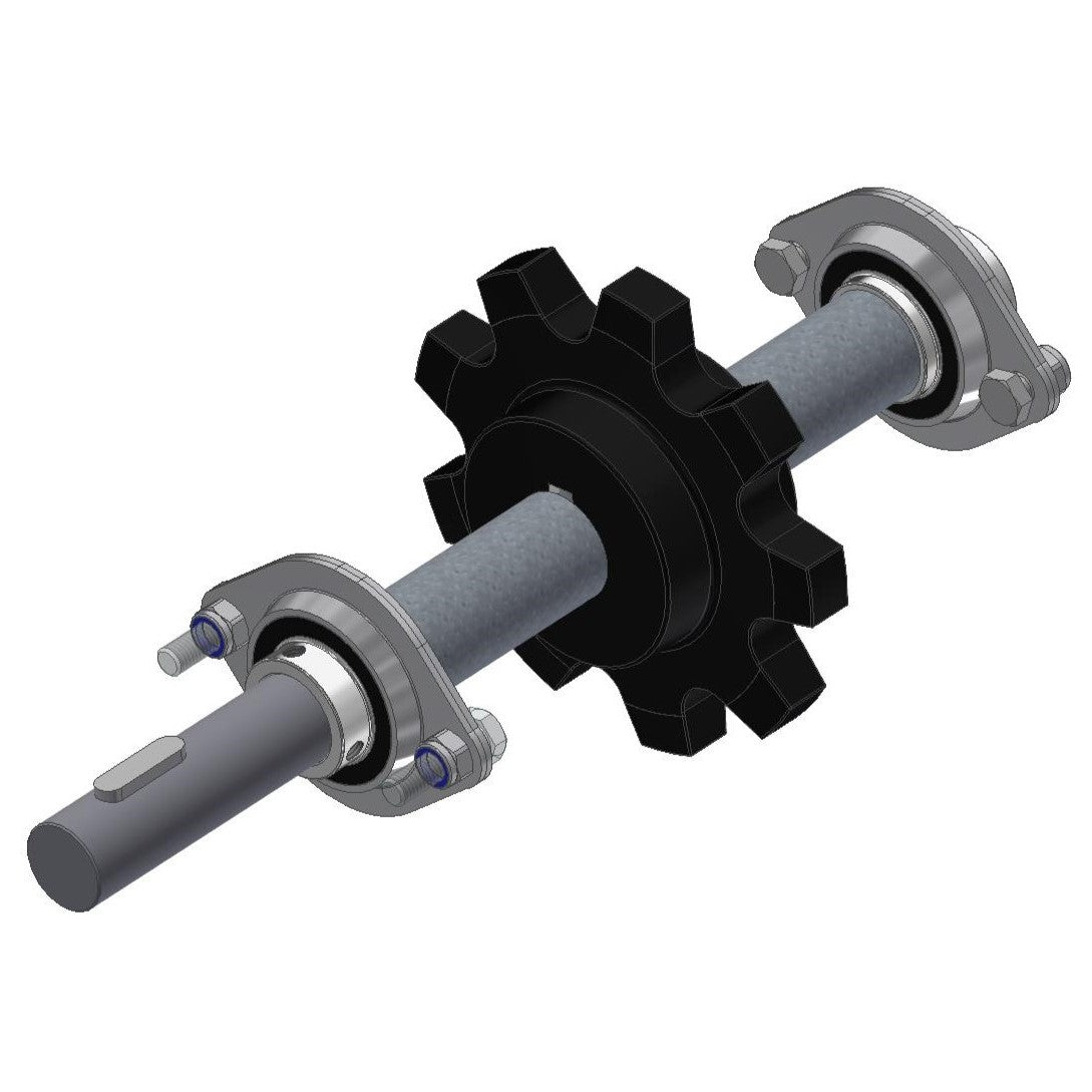 Akselsæt Ø25 L:335mm for T40
