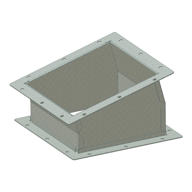 Bøjning 15° 4-kant 240x240