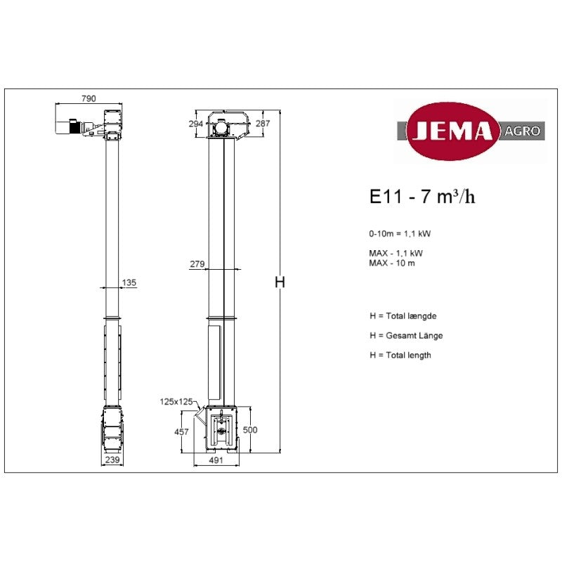 E11 Kopelevator - 5,25 t/h