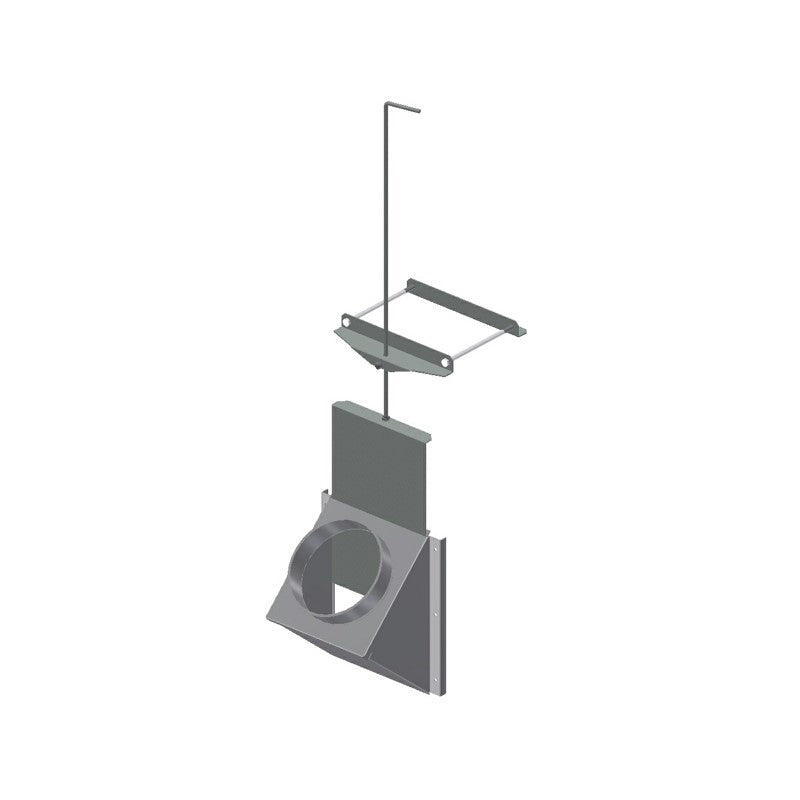 Indløb m/regulering 45°, SK250, T54