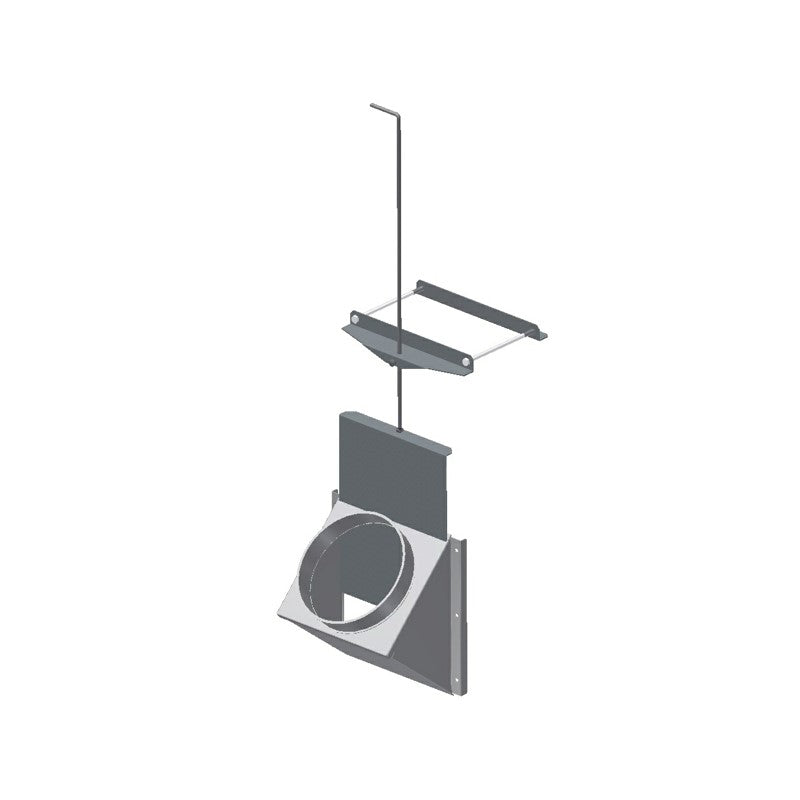Indløb m/regulering 45°, SK300, T55
