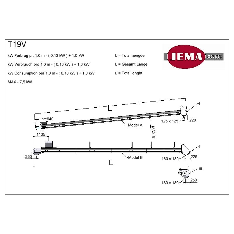 T19V Transportbånd, model B